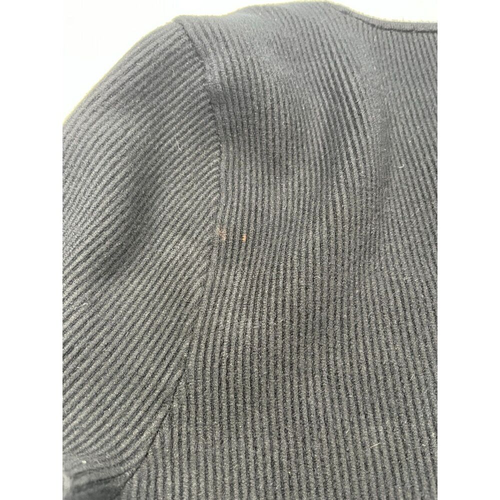 Abercrombie & Fitch Women XL Black Ribbed Square Neck Short Sleeve Crop Top - Picture 7 of 7